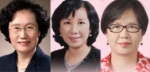 좌측부터 성명숙 회장후보, 김옥수 제1부회장 후보, 양수 제2부회장 후보.
