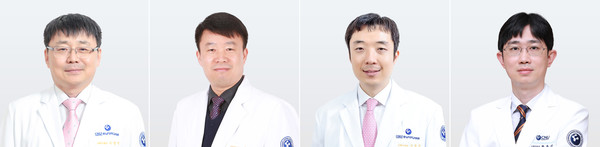 ▲ (좌측부터) 이병석 교수, 구본정 교수, 은혁수 교수, 류우선 교수