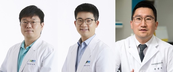 ▲ (좌측부터)박삼엘 교수, 유익동 교수, 문종석 교수.