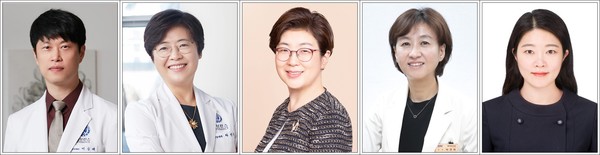 ▲ (좌측부타)이승태 교수, 라선영 교수, 정경해 교수, 박연희 교수, 박보영 교수