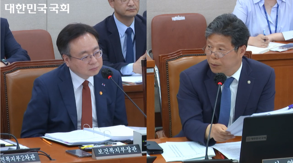 ▲ 서영석 의원은 조규홍 장관에게 비대면 진료 시범사업 계도기간에도 플랫폼의 불법 행위를 처벌할 수 있는 가이드라인을 만들어야 한다고 지적했다.