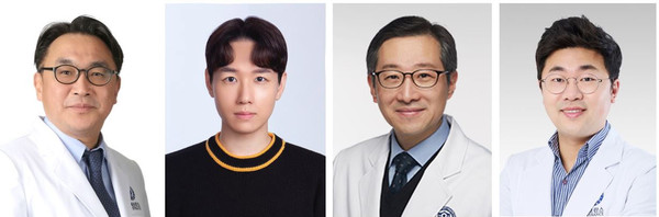 ▲ (왼쪽부터) 성학준 교수, 이규배 교수, 김찬윤 교수, 최웅락 교수