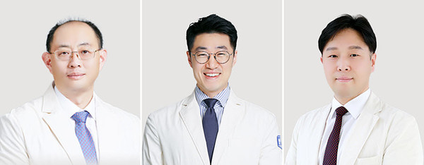 ▲ (왼쪽부터)이정민 교수, 권오성 교수, 명준표 교수