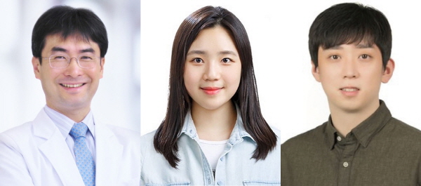 ▲ (왼쪽부터) 박상민 교수, 김혜준 연구원, 정석송 교수