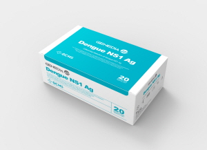 ▲ GC녹십자MS가 식품의약품안전처로부터 뎅기열 바이러스 신속 진단키트 ‘GENEDIA W Dengue NS1 Ag’ 항원 테스트와 ‘GENEDIA W Dengue IgM/IgG Ab’의 항체 테스트의 수출용 허가를 획득했다