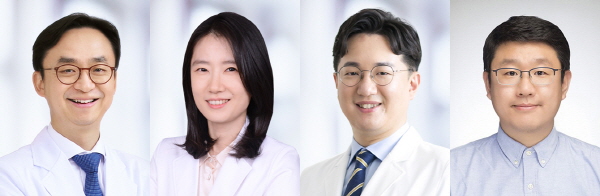 ▲ (왼쪽부터) 최의근 교수, 이소령 교수, 권순일 교수, 한경도 교수