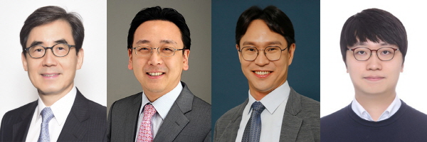 ▲ (왼쪽부터) 김효수 교수, 박경우 교수, 강지훈 교수, 양석훈 임상강사