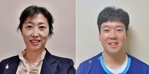 ▲ 김현화 간호사(왼쪽)와 김희성 방사선사