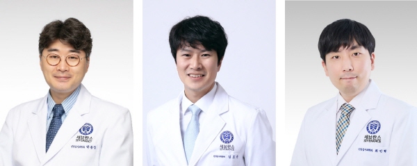 ▲ (왼쪽부터) 박용정 교수, 김도균 교수, 최민혁 교수