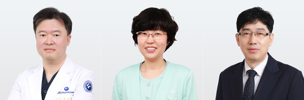▲ (왼쪽부터) 박준범 교수, 김경희 팀장, 임일수 팀장