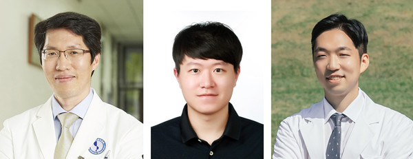 ▲ (왼쪽부터)박래웅 교수, 황규범ㆍ이동윤 연구원