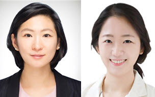 ▲ 하은진 교수(왼쪽)와 추윤희 교수