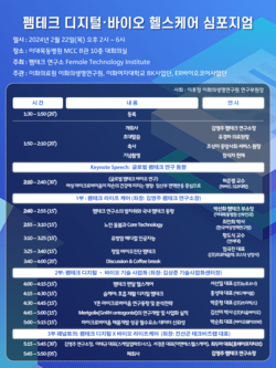 ▲ 이화의료원이 펨테크 디지털ㆍ바이오 헬스케어 심포지엄을 연다.