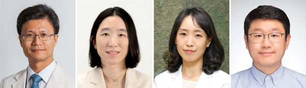 ▲ (왼쪽부터) 김재현 교수, 이유빈 교수, 박소희 교수, 한경도 교수