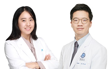 ▲ 백예지 교수(왼쪽)과 김정호 교수.