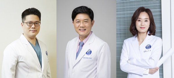 ▲ (왼쪽부터)유영동 교수, 권황 교수, 신지은 교수.