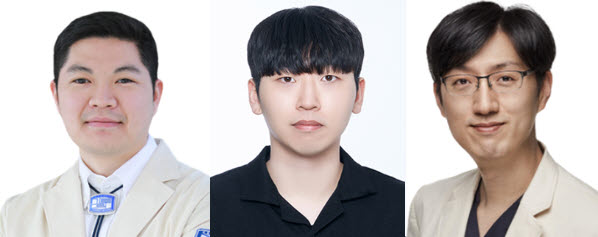 ▲ (왼쪽부터) 성필수 교수, 박종근 학생, 최호중 교수