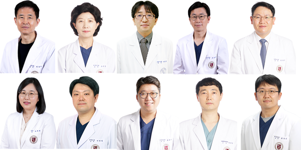 ▲ (왼쪽 위부터 시계방향으로) 서승우 교수, 오민정 교수, 이범재 교수, 조금준 교수, 김상민 교수, 권우근 교수, 이충훈 교수, 윤원기 교수, 이정일 교수, 노지윤 교수.