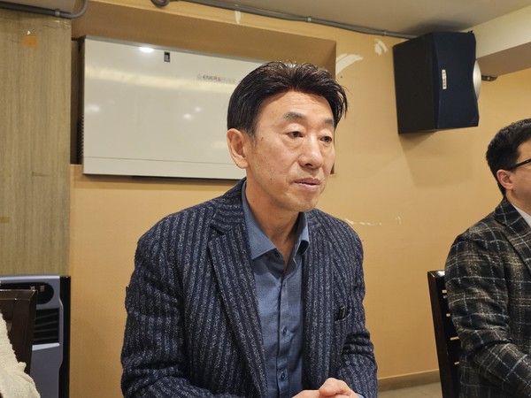▲ 조양연 회장이 학회 설립 취지 등을 설명했다.