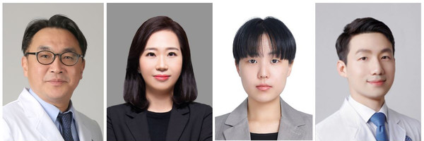 ▲ (왼쪽부터) 성학준 교수, 유승은 교수, 김주은 박사과정생, 정세용 강사