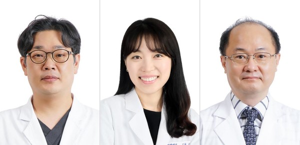 ▲ (왼쪽부터) 이범준 교수, 김관일 교수, 정희재 교수